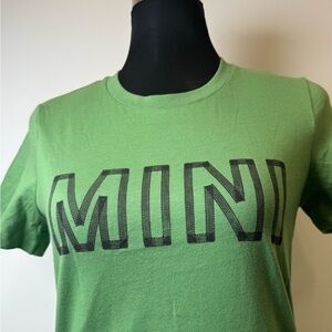 MINI Green Graphic Tee Vintage Style Logo Shirt Size L